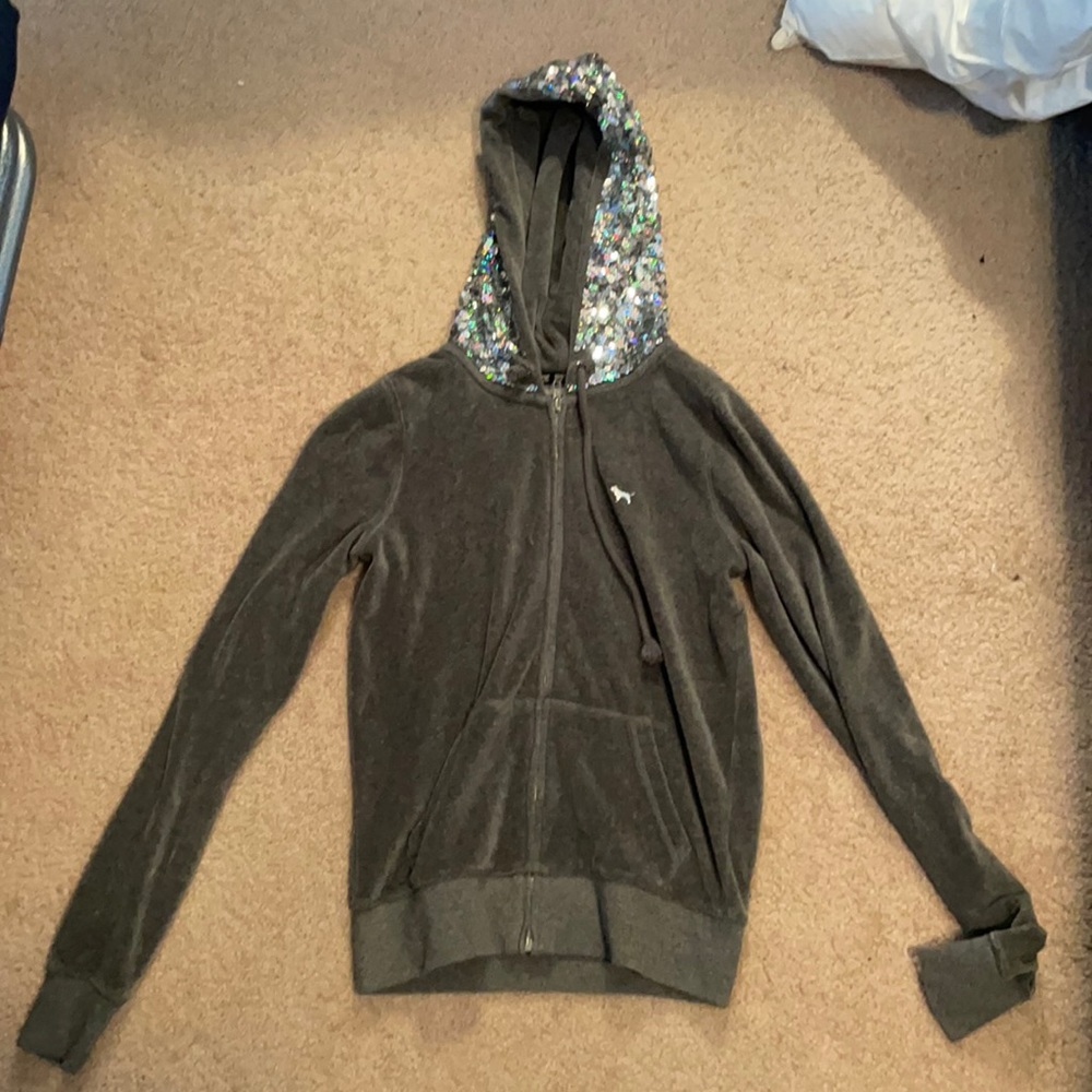 Victoria secret zip up hoodie
